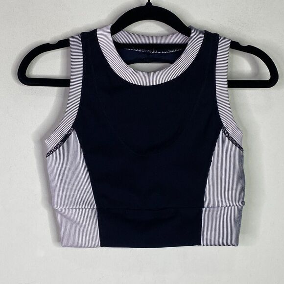 Free People Movement Ribbed Crop Colorblock Tank Top Women's Size XS - Picture 1 of 8